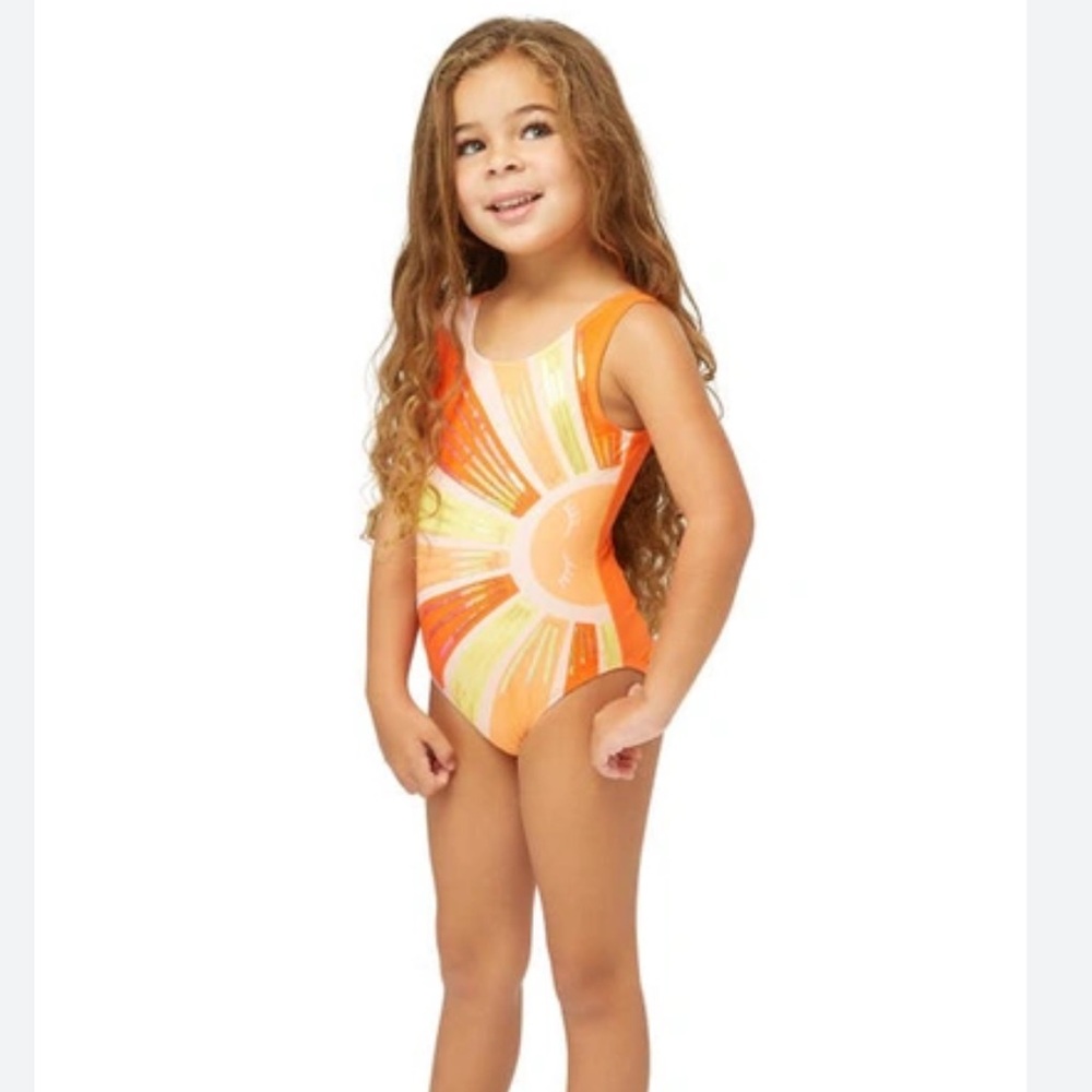 Peek orange sunshine swimsuit. Good condition